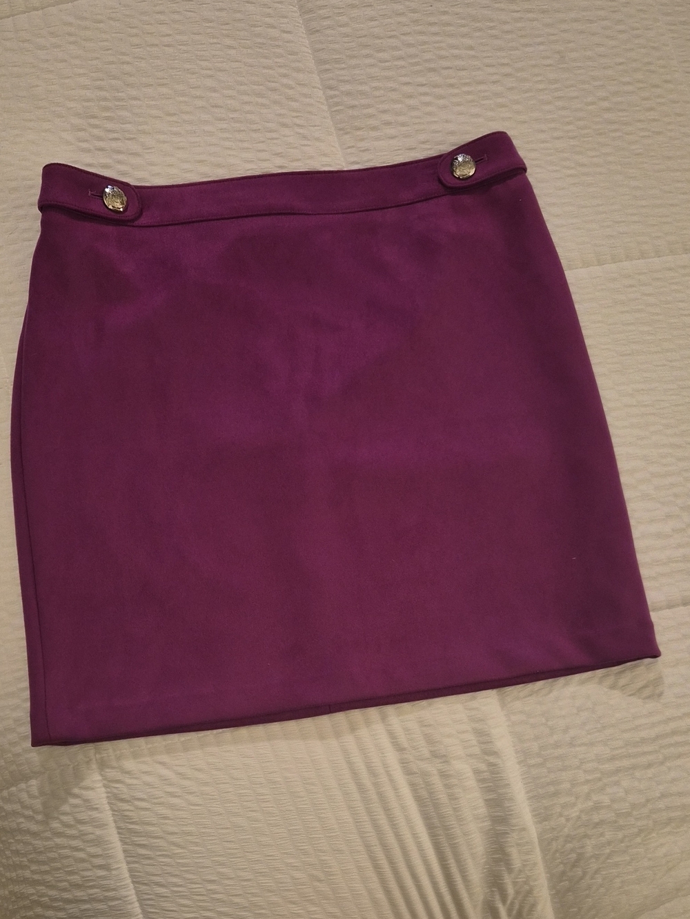 White House Black Market Magenta Mini Skirt sz 4